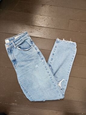 Cotton On Medium Wash High Rise Mom Jeans